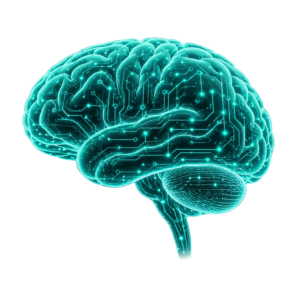 Stylised illustration of a brain with neural pathways